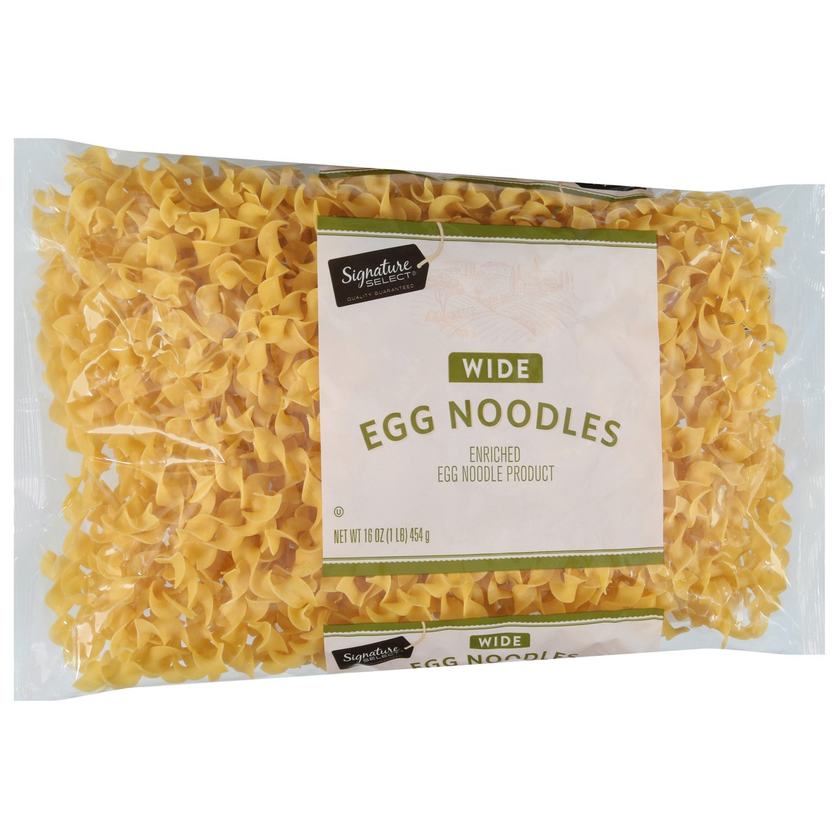 slide 6 of 13, Signature Select Wide Egg Noodles 16 oz, 16 oz