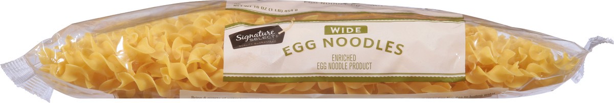 slide 7 of 13, Signature Select Wide Egg Noodles 16 oz, 16 oz