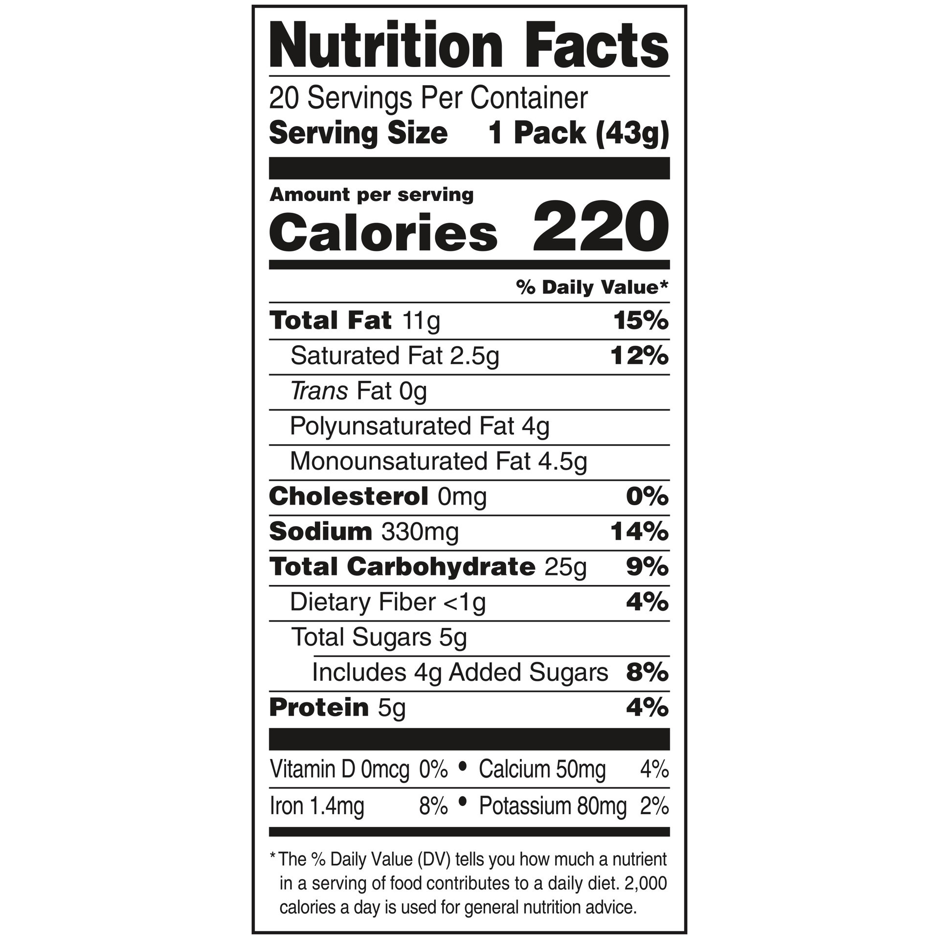 slide 4 of 5, Lance Sandwich Crackers, ToastChee Peanut Butter, 20 Individually Wrapped Packs, 6 Sandwiches Each, 20 ct