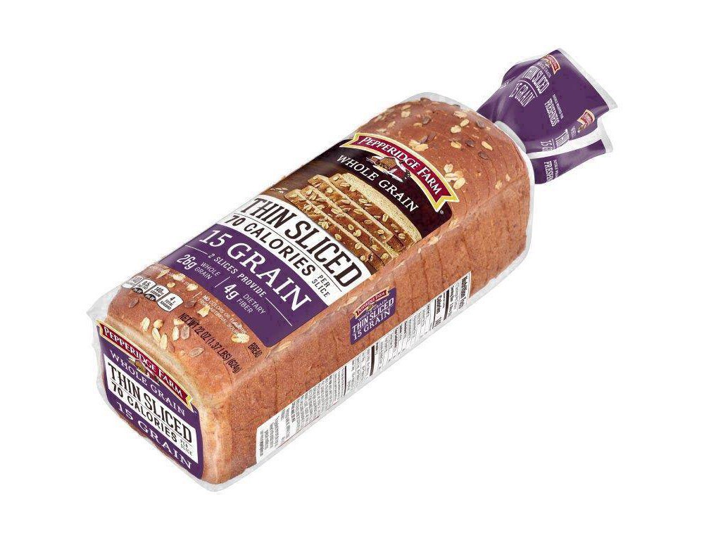 slide 92 of 121, Pepperidge Farm Whole Grain Thin Sliced 15 Grain Bread, 22 Oz Loaf, 22 oz