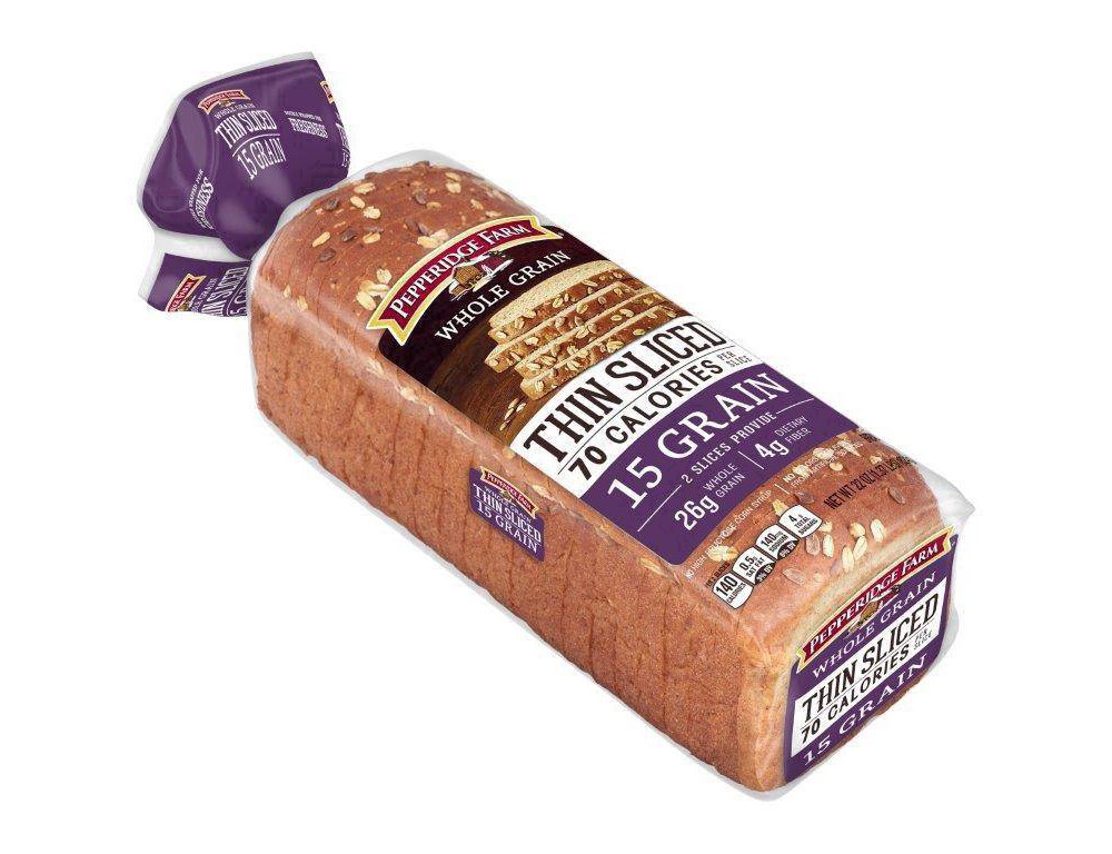 slide 91 of 121, Pepperidge Farm Whole Grain Thin Sliced 15 Grain Bread, 22 Oz Loaf, 22 oz