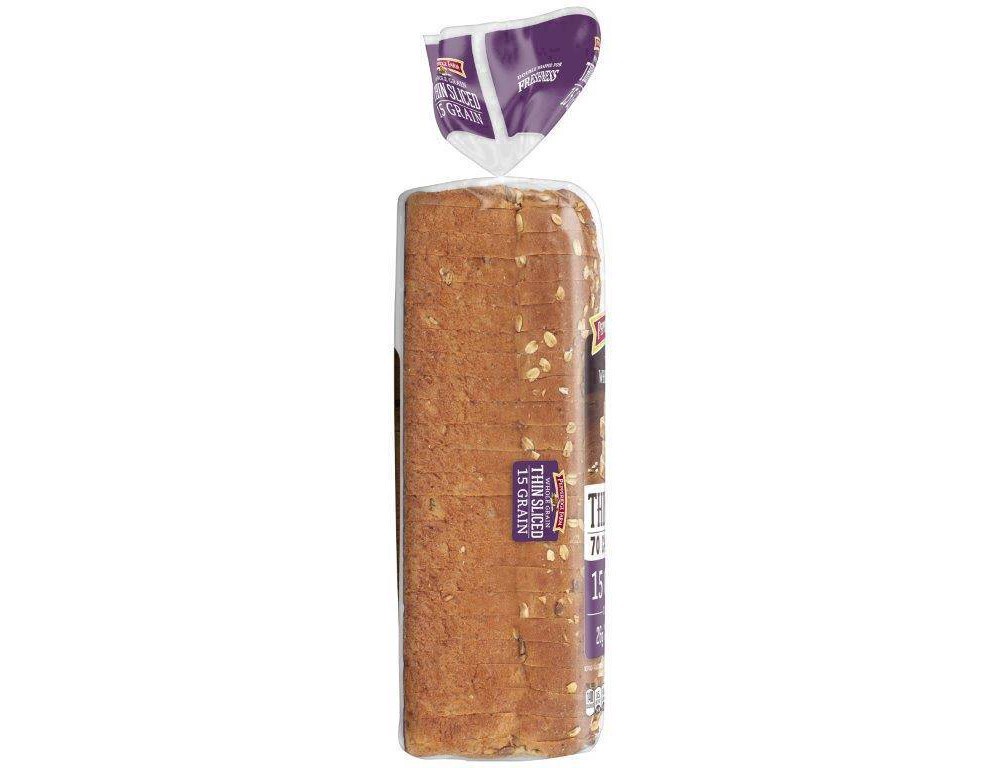 slide 50 of 121, Pepperidge Farm Whole Grain Thin Sliced 15 Grain Bread, 22 Oz Loaf, 22 oz