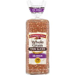 Pepperidge Farm Whole Grain Thin Sliced 15 Grain Bread, 22 Oz Loaf