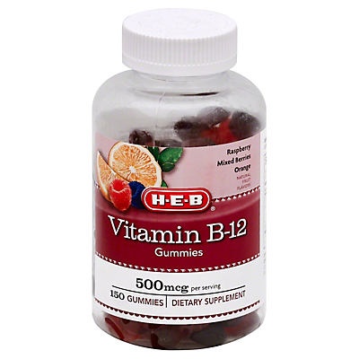 slide 1 of 1, H-E-B Vitamin B12 Gummies, 150 ct