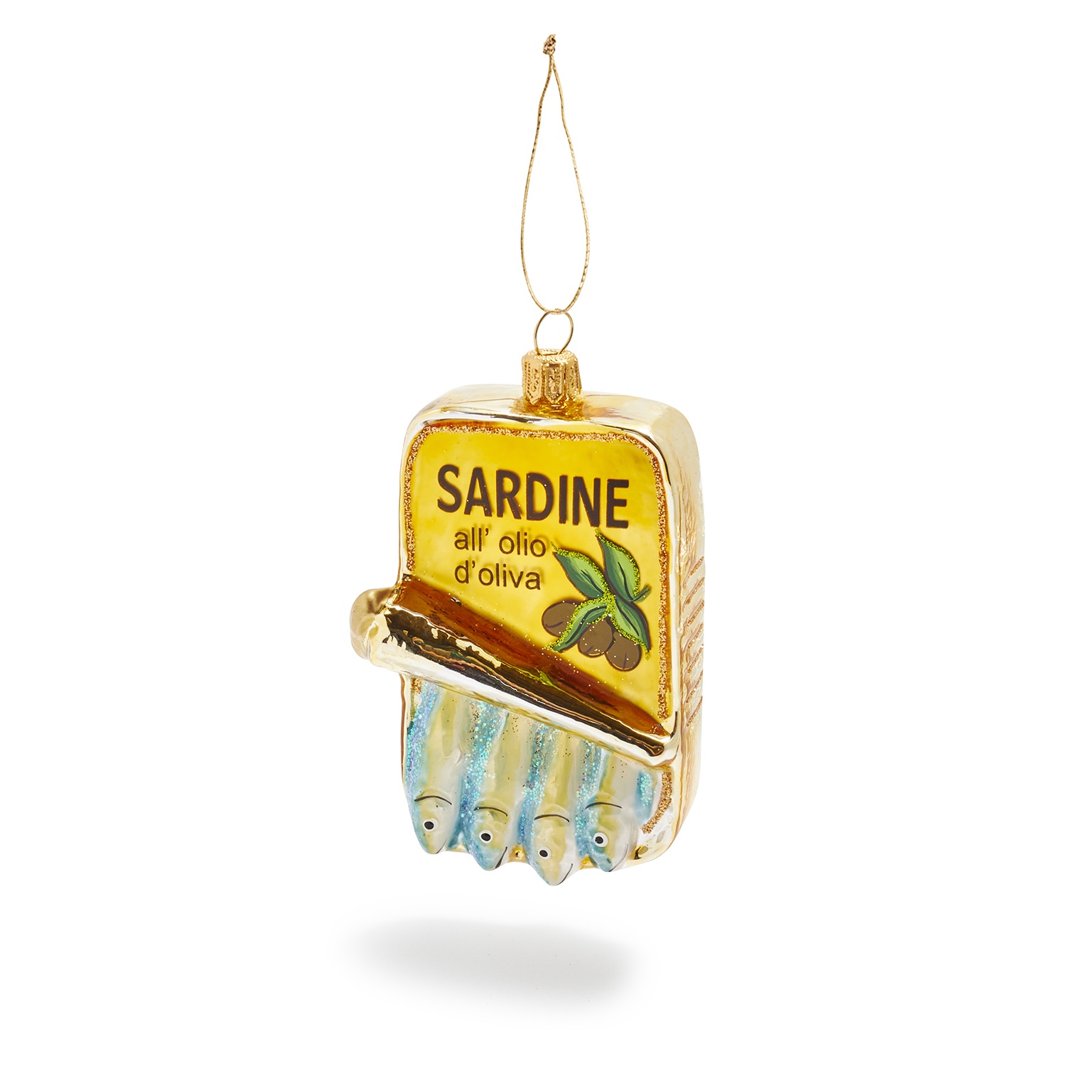 slide 1 of 1, Sur La Table Sardines Glass Ornament, 1 ct