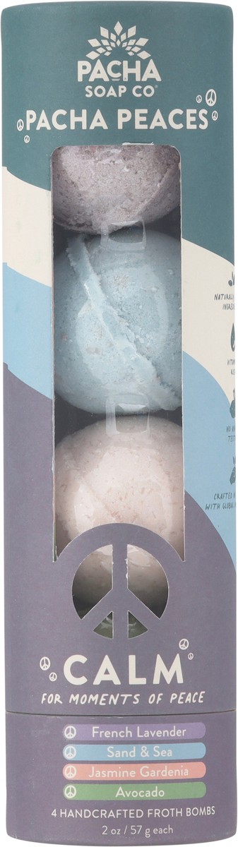 slide 11 of 13, Pacha Soap Co. Calm Assorted Froth Bombs 4 - 2 oz Each, 8 oz