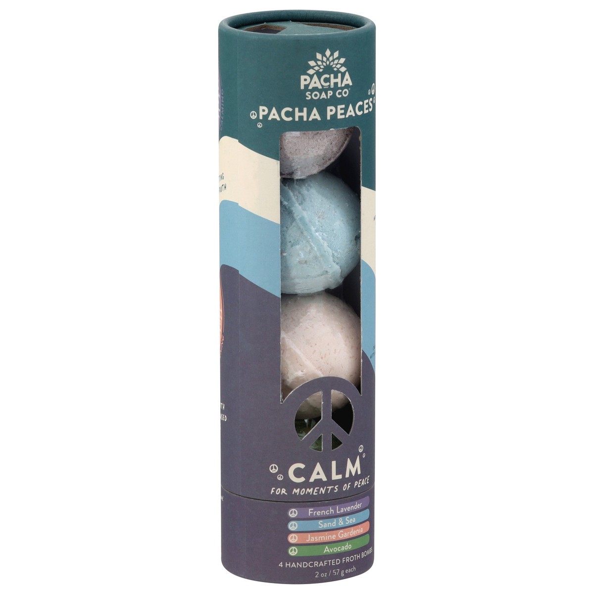 slide 12 of 13, Pacha Soap Co. Calm Assorted Froth Bombs 4 - 2 oz Each, 8 oz