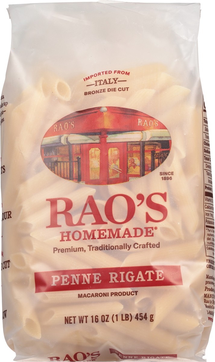 slide 5 of 9, Rao's Homemade Penne Pasta, 16oz, Traditionally Crafted, Premium Quality, From Durum Semolina Flour, Traditional Bronze Die Cut, Imported from Italy, 12 oz