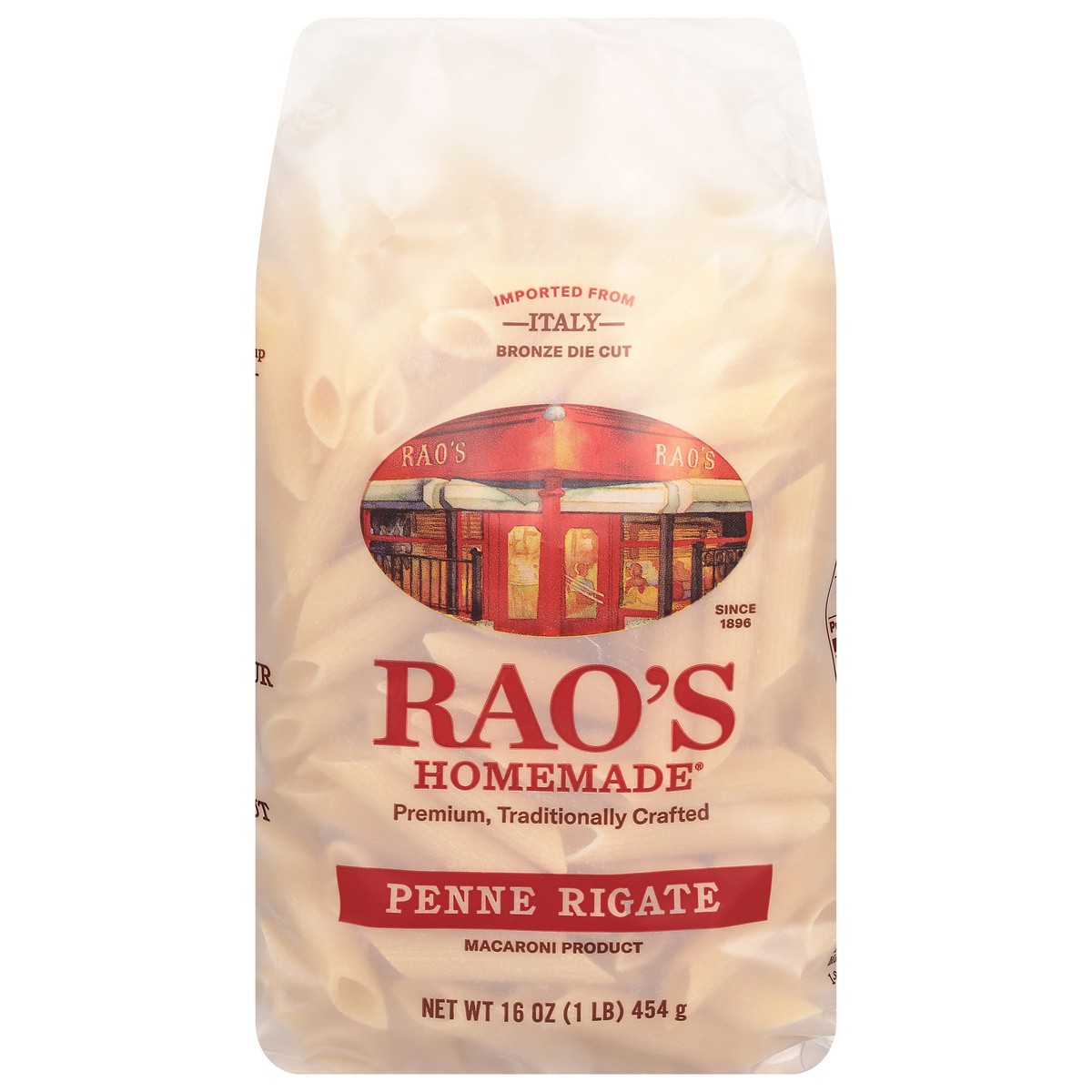 slide 1 of 9, Rao's Homemade Penne Pasta, 16oz, Traditionally Crafted, Premium Quality, From Durum Semolina Flour, Traditional Bronze Die Cut, Imported from Italy, 12 oz