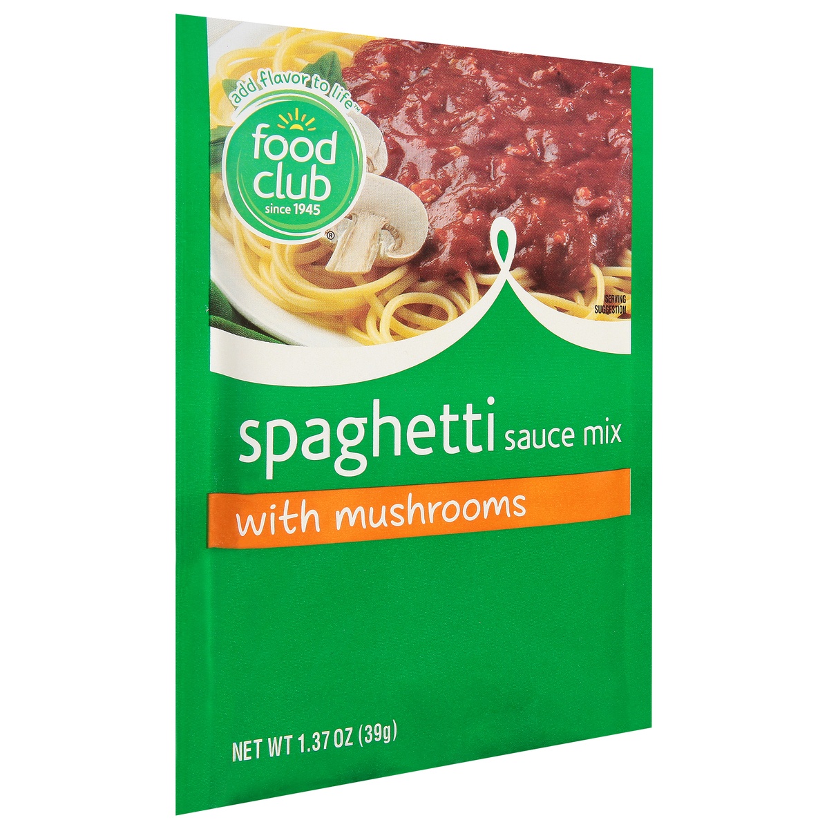 slide 2 of 11, Food Club Spaghetti Sauce Mix With Mushrooms, 1.37 oz