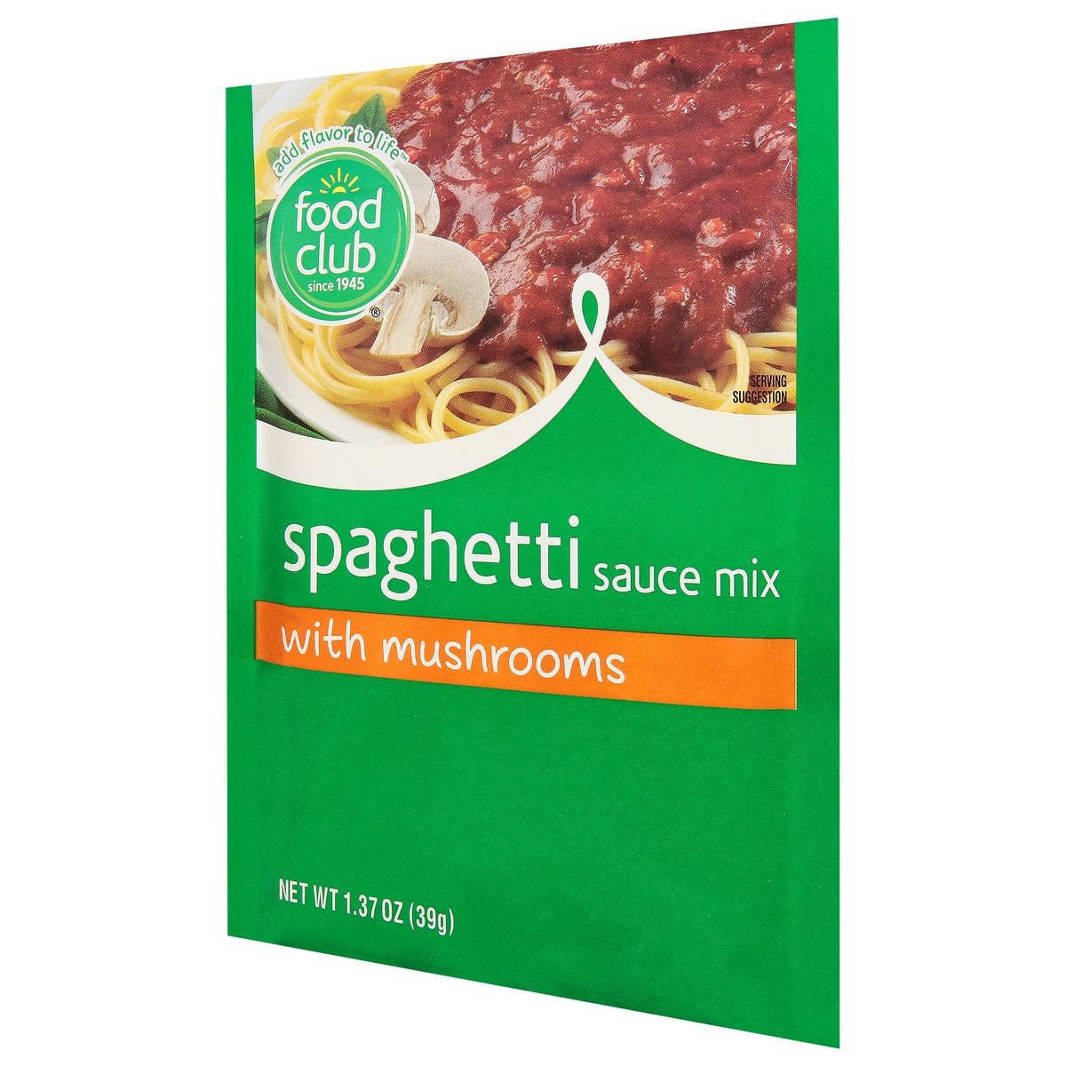 slide 3 of 11, Food Club Spaghetti Sauce Mix With Mushrooms, 1.37 oz