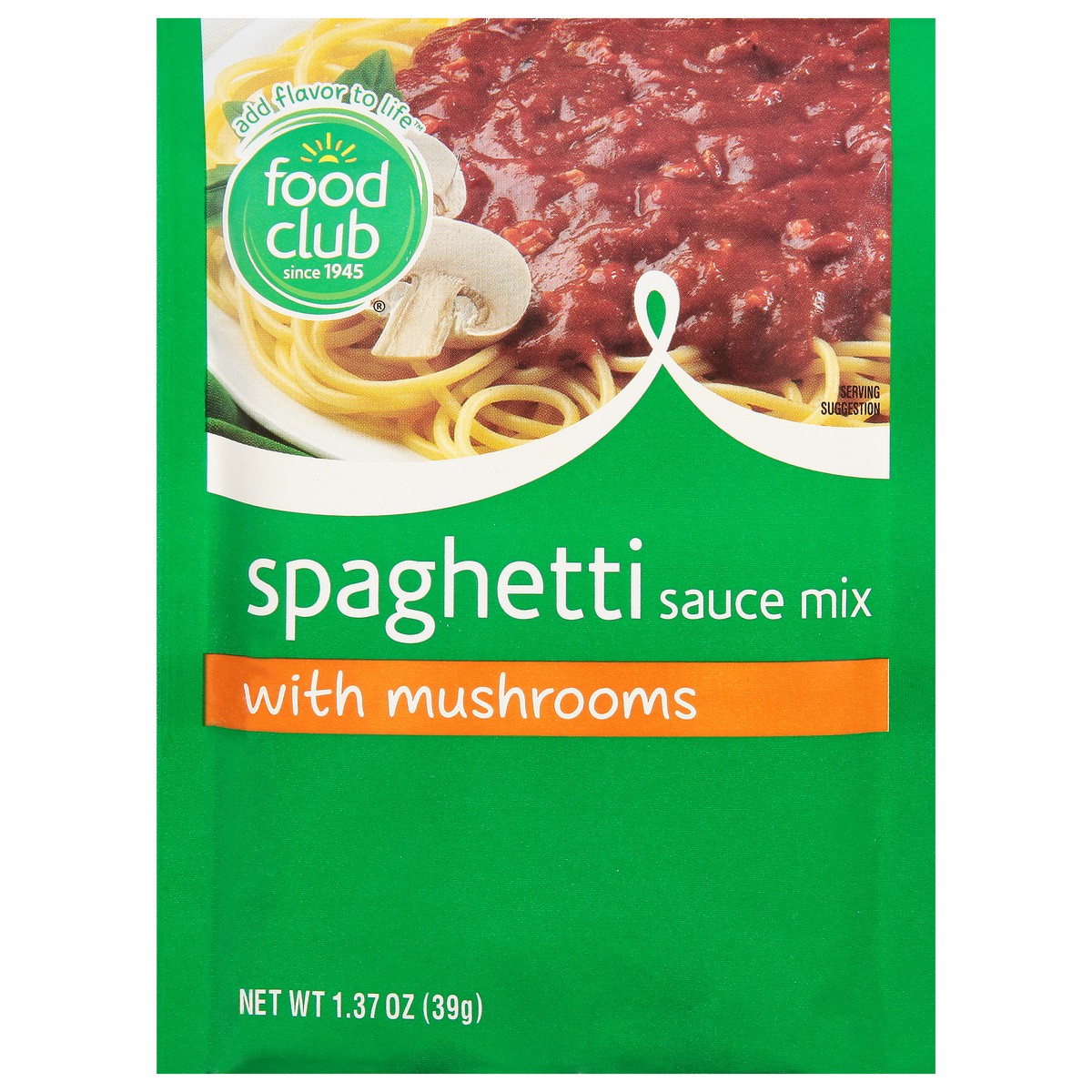 slide 1 of 11, Food Club Spaghetti Sauce Mix With Mushrooms, 1.37 oz