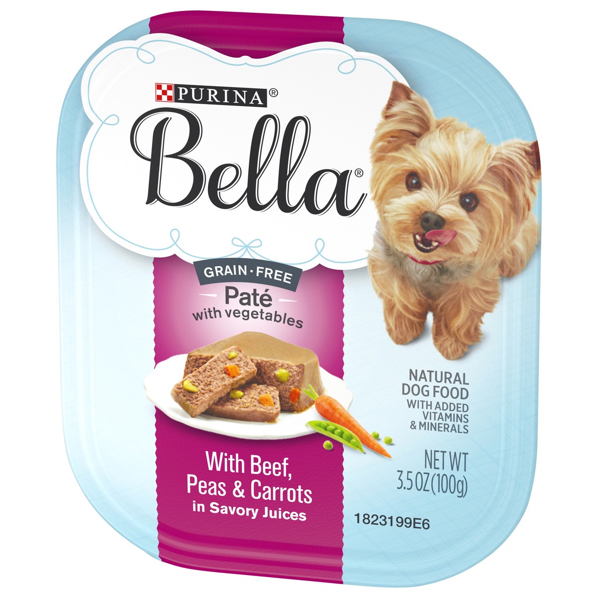 slide 2 of 9, Purina Peas & Carrots Bella Pate' Dog Food, 3.5 oz