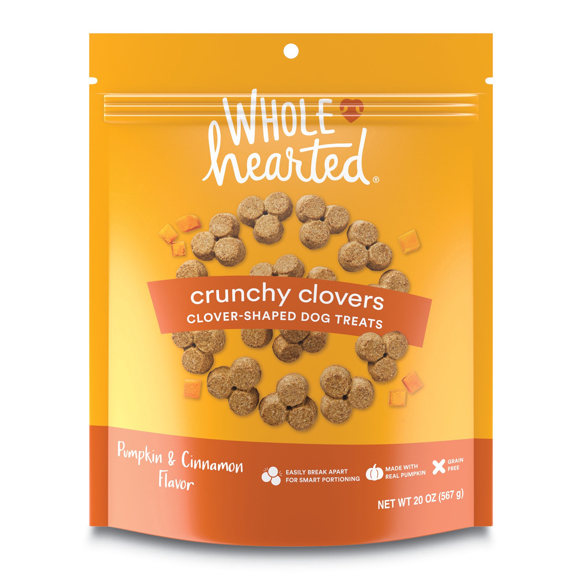 slide 1 of 1, WholeHearted Grain Free Pumpkin Biscuit Dog Treats, 20 oz., 20 oz