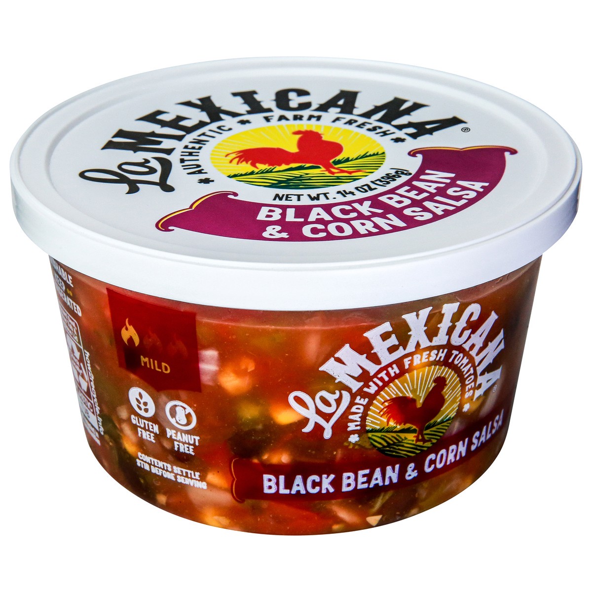 slide 9 of 9, La Mexicana Black Bean & Corn Salsa 14oz, 14 oz