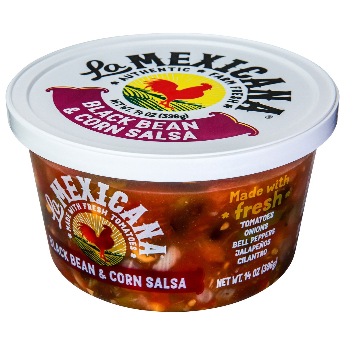 slide 3 of 9, La Mexicana Black Bean & Corn Salsa 14oz, 14 oz
