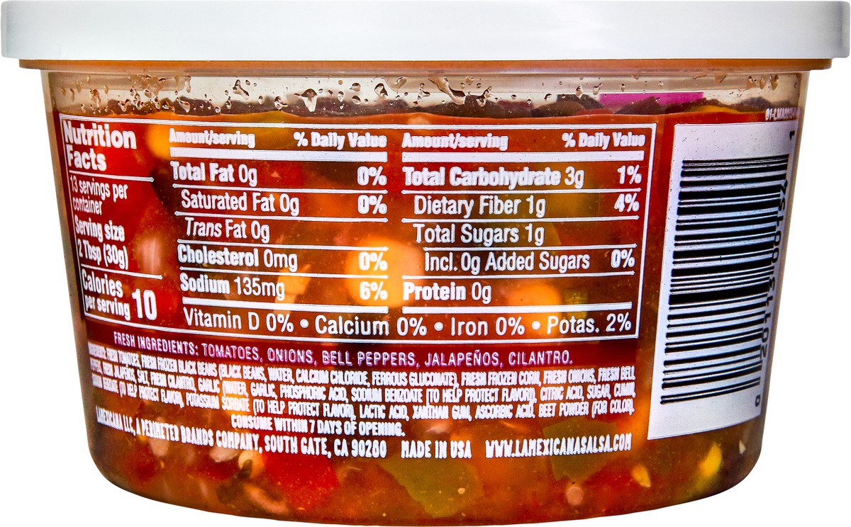 slide 4 of 9, La Mexicana Black Bean & Corn Salsa 14oz, 14 oz
