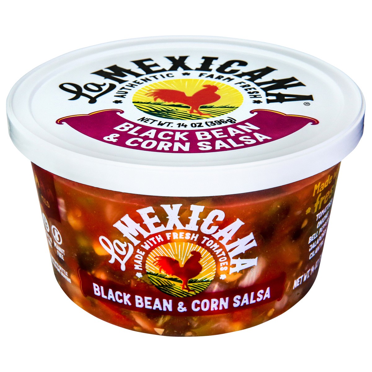 slide 1 of 9, La Mexicana Black Bean & Corn Salsa 14oz, 14 oz