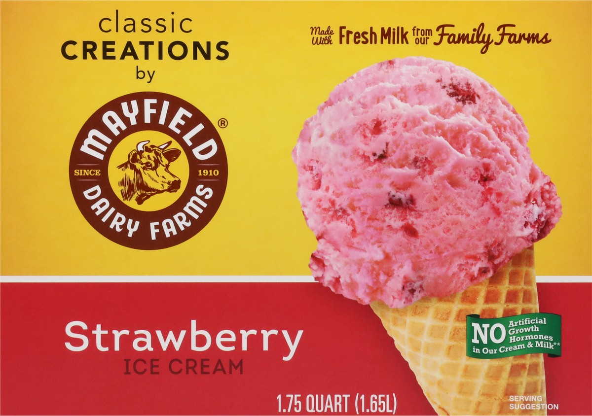 slide 3 of 9, Mayfield Dairy Farms Strawberry Ice Cream 1.75 qt, 1.75 qt