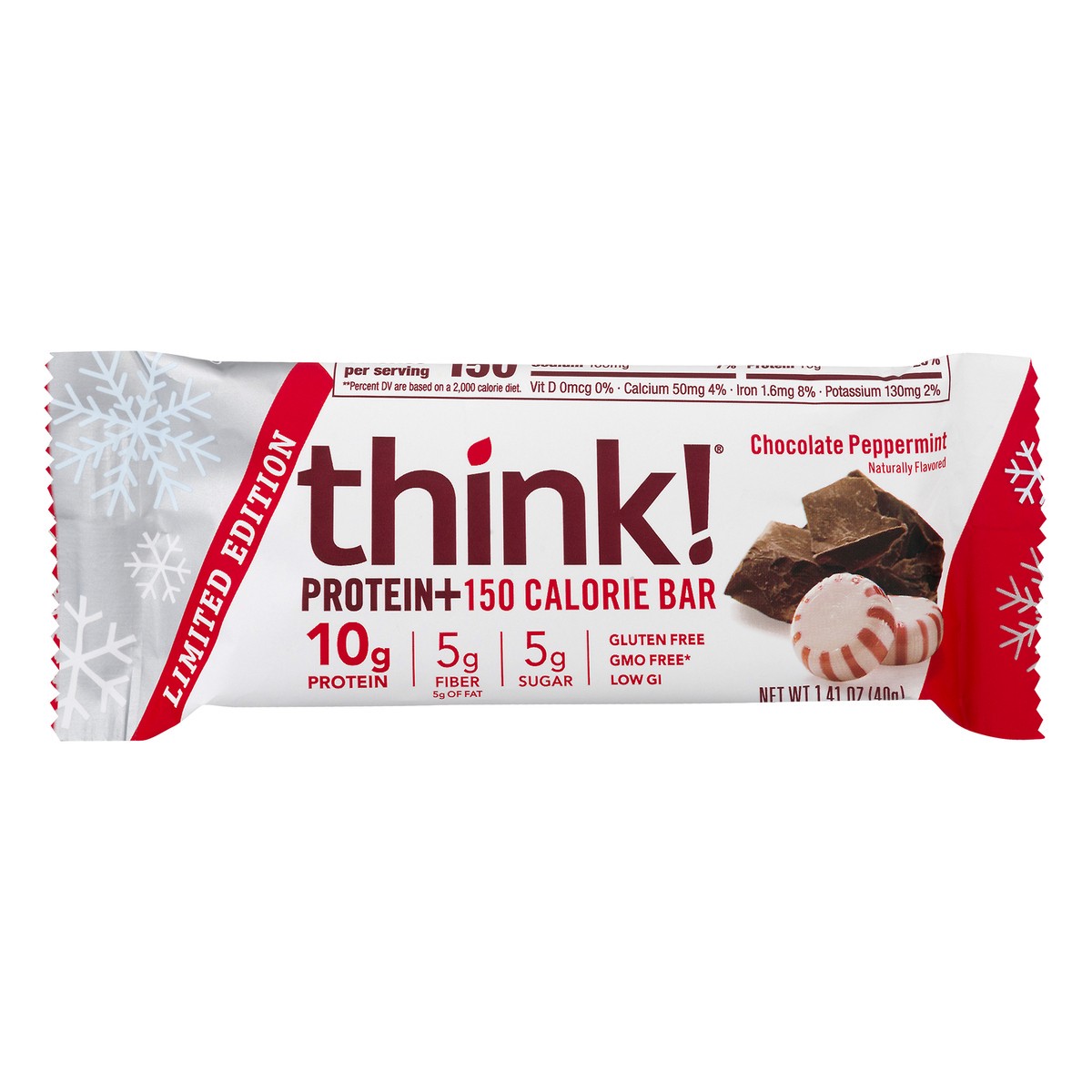 slide 5 of 13, think! Chocolate Peppermint Protein Bar 1.41 oz, 1.41 oz