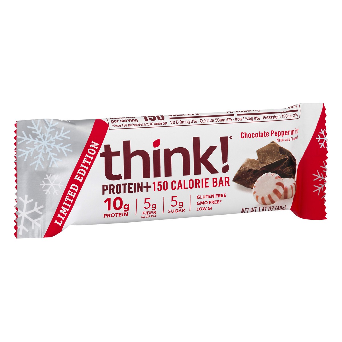 slide 10 of 13, think! Chocolate Peppermint Protein Bar 1.41 oz, 1.41 oz