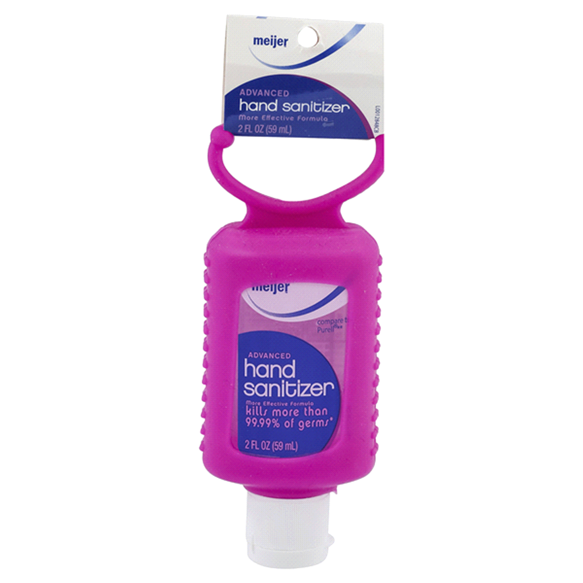 slide 1 of 5, Meijer Advanced Hand Sanitizer with Travel Case, 2 oz
