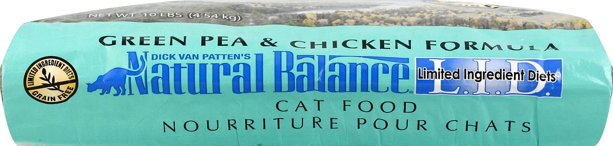 slide 6 of 6, Natural Balance Limited Ingredient Diets Green Pea & Chicken Formula Dry Cat Food, 10 Pounds, Grain Free, 10 lb