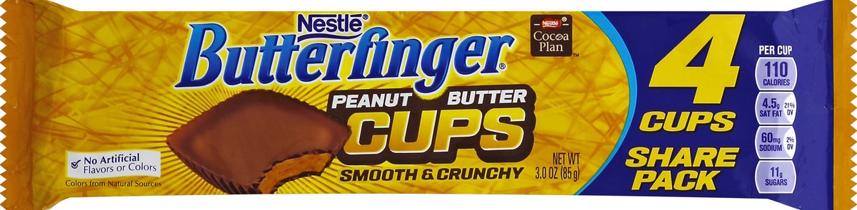 slide 5 of 6, Butterfinger Nestle Butterfinger Cups, 3 oz