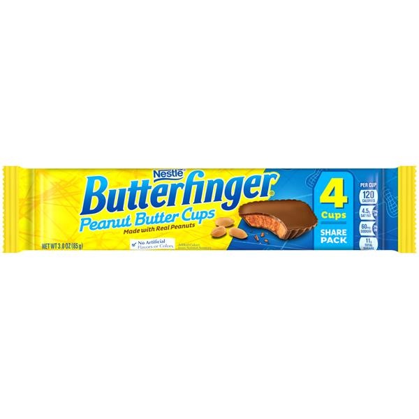 slide 1 of 6, Butterfinger Nestle Butterfinger Cups, 3 oz