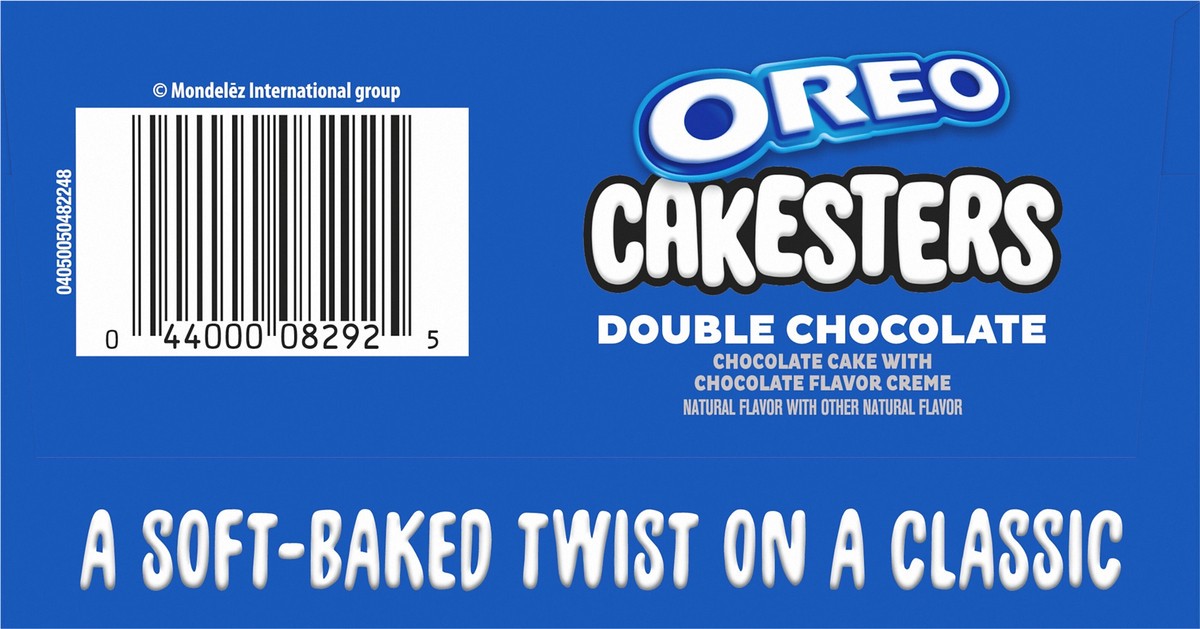slide 15 of 15, OREO Cakesters Double Chocolate Soft Snack Cakes, 5 - 2.02 oz Snack Packs, 10.10 oz
