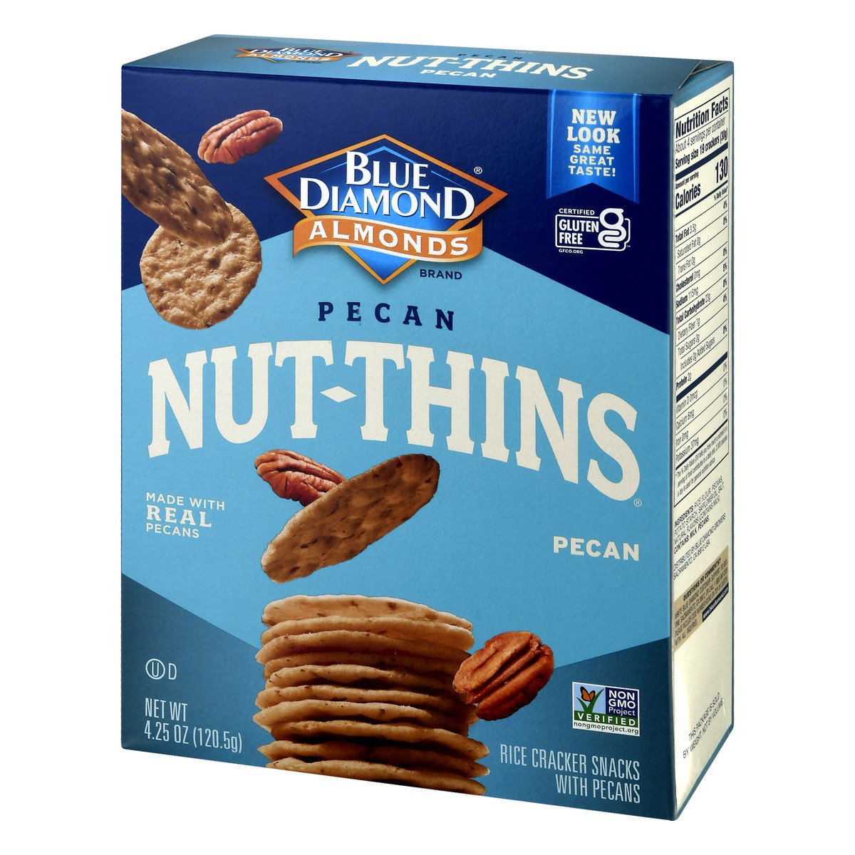slide 6 of 12, Blue Diamond Nut-Thins Pecan Crackers 4.25 oz, 4.25 oz