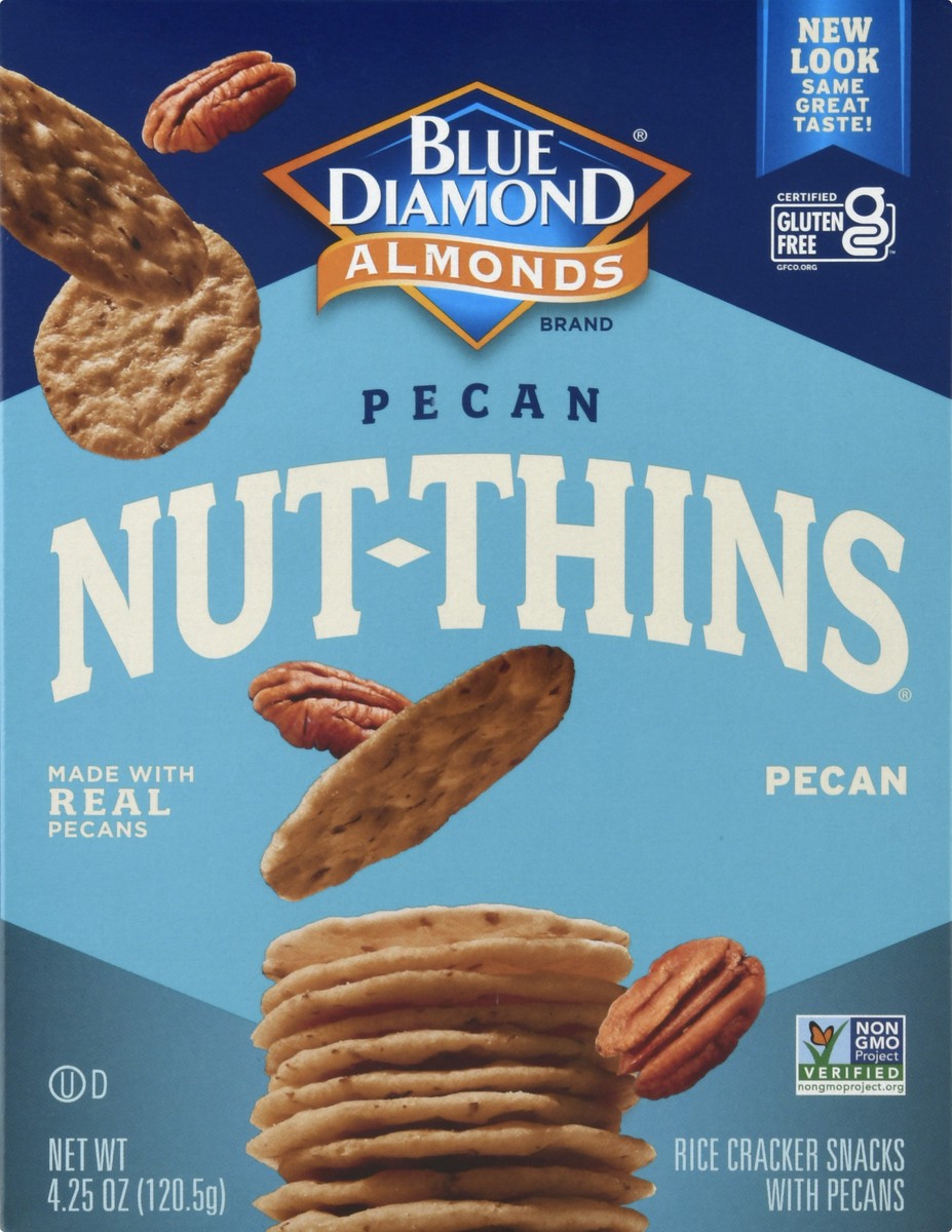 slide 10 of 12, Blue Diamond Nut-Thins Pecan Crackers 4.25 oz, 4.25 oz