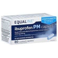 slide 1 of 1, Equaline Ibuprofen Night, 80 ct