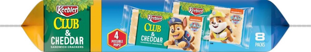slide 5 of 9, Keebler PAW Patrol Club and Cheddar Sandwich Crackers, 7.33 oz