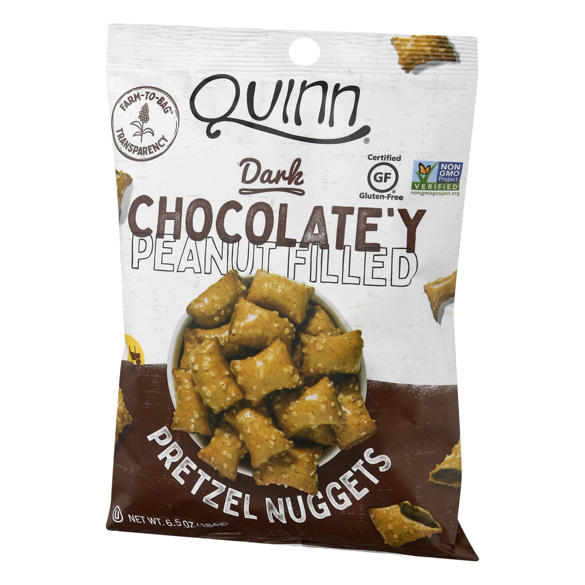 slide 12 of 13, Quinn Peanut Butter Chocolate Filled Pretzel, 6.5 oz