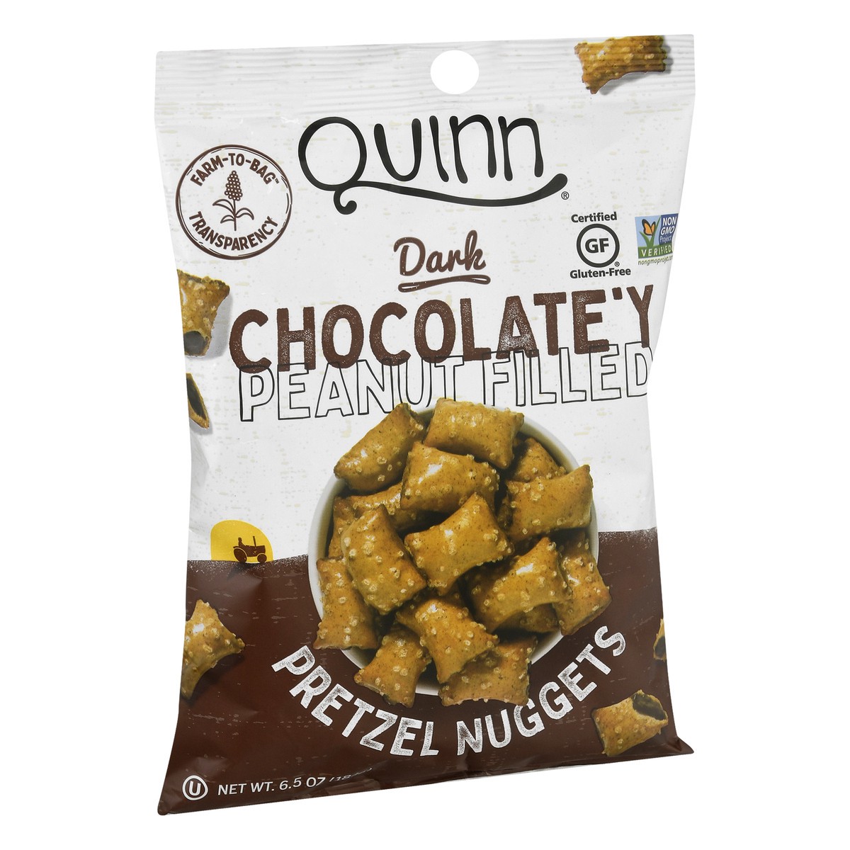 slide 11 of 13, Quinn Peanut Butter Chocolate Filled Pretzel, 6.5 oz