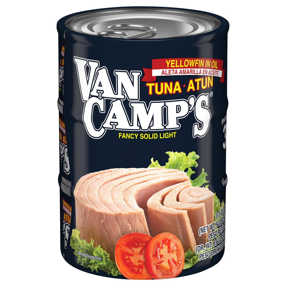 slide 1 of 7, Van Camp's Yellowfin in Oil Tuna Packs of 3 3 - 3 oz Cans, 3 ct