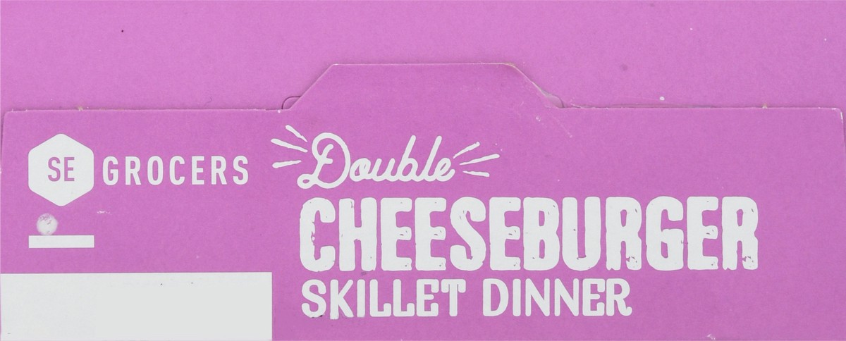 slide 8 of 9, SE Grocers Sklt Dnr Double Cheesebur, 5.2 oz