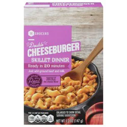 SE Grocers Sklt Dnr Double Cheesebur