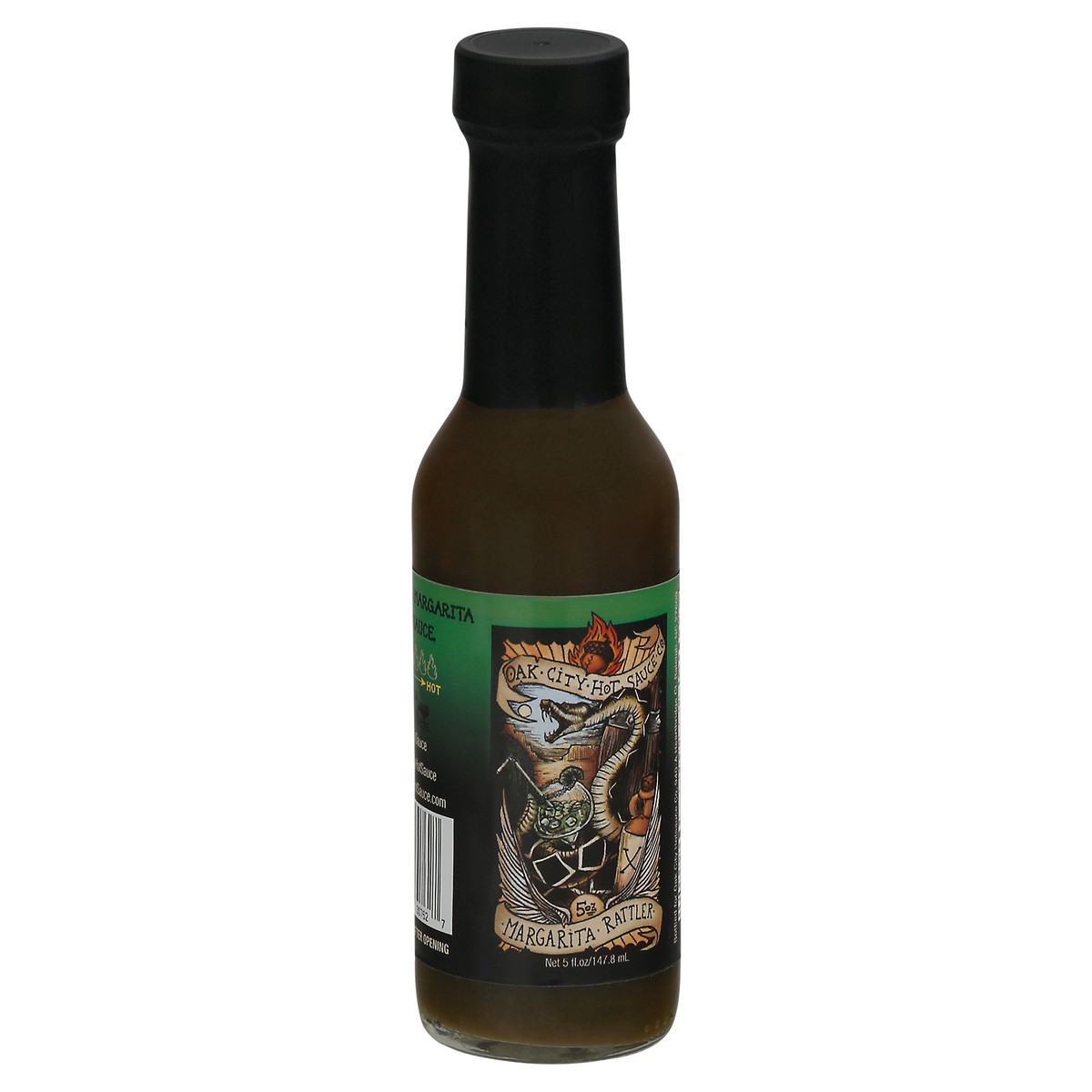 slide 2 of 9, Oak City Hot Sauce Margarita Rattler 5 fl oz Bottle, 1 ct