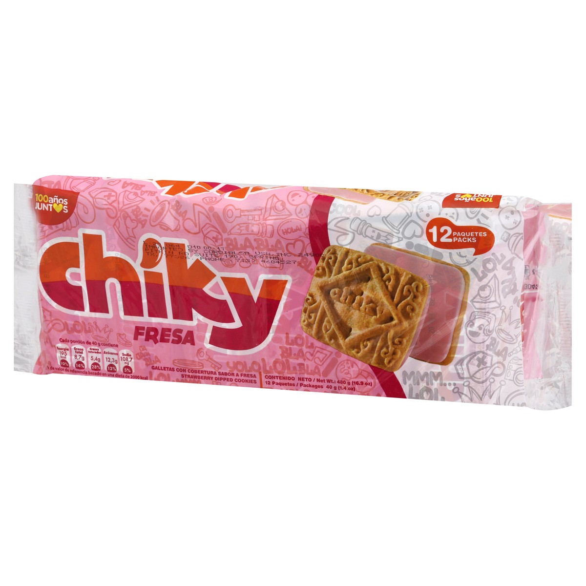 slide 13 of 13, Chiky Strawberry Cookies 12 - 1.4 oz Packs, 12 ct