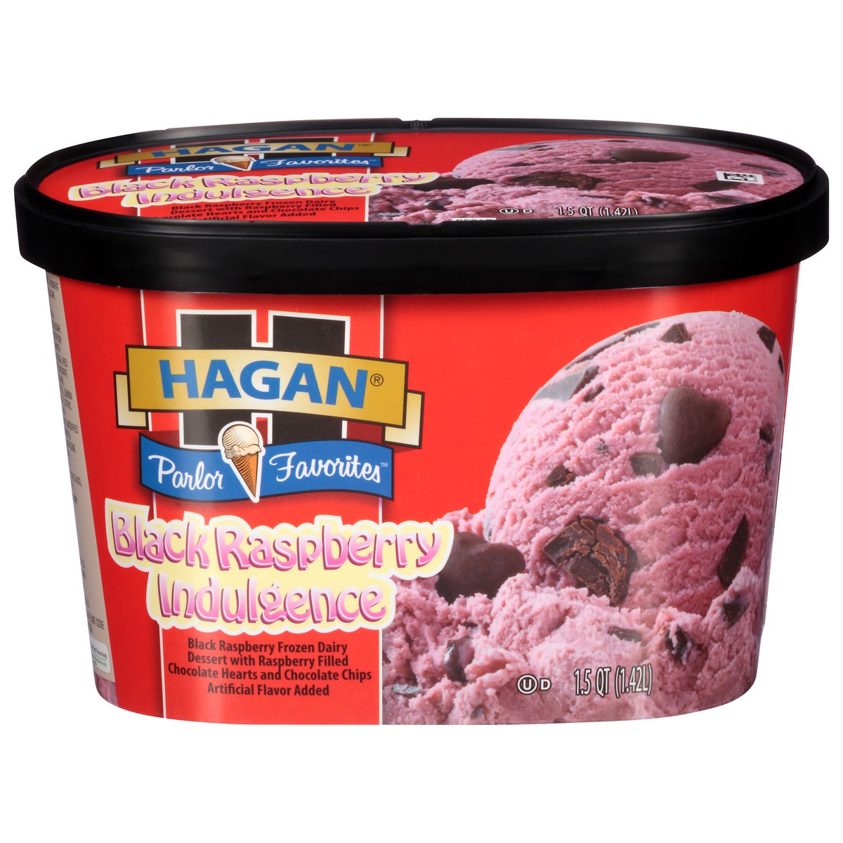 slide 1 of 10, Hagan Parlor Favorites Black Raspberry Indulgence Ice Cream 1.5 qt, 1.5 qt
