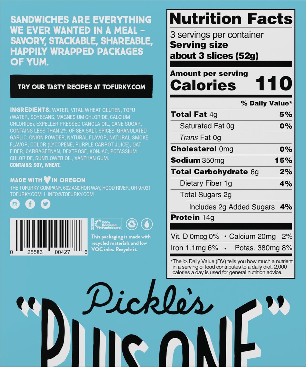 slide 6 of 6, Tofurky Bologna Deli, 5.5 oz