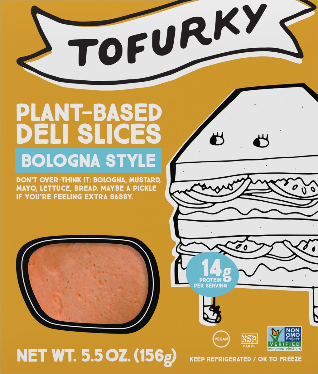 slide 2 of 6, Tofurky Bologna Deli, 5.5 oz