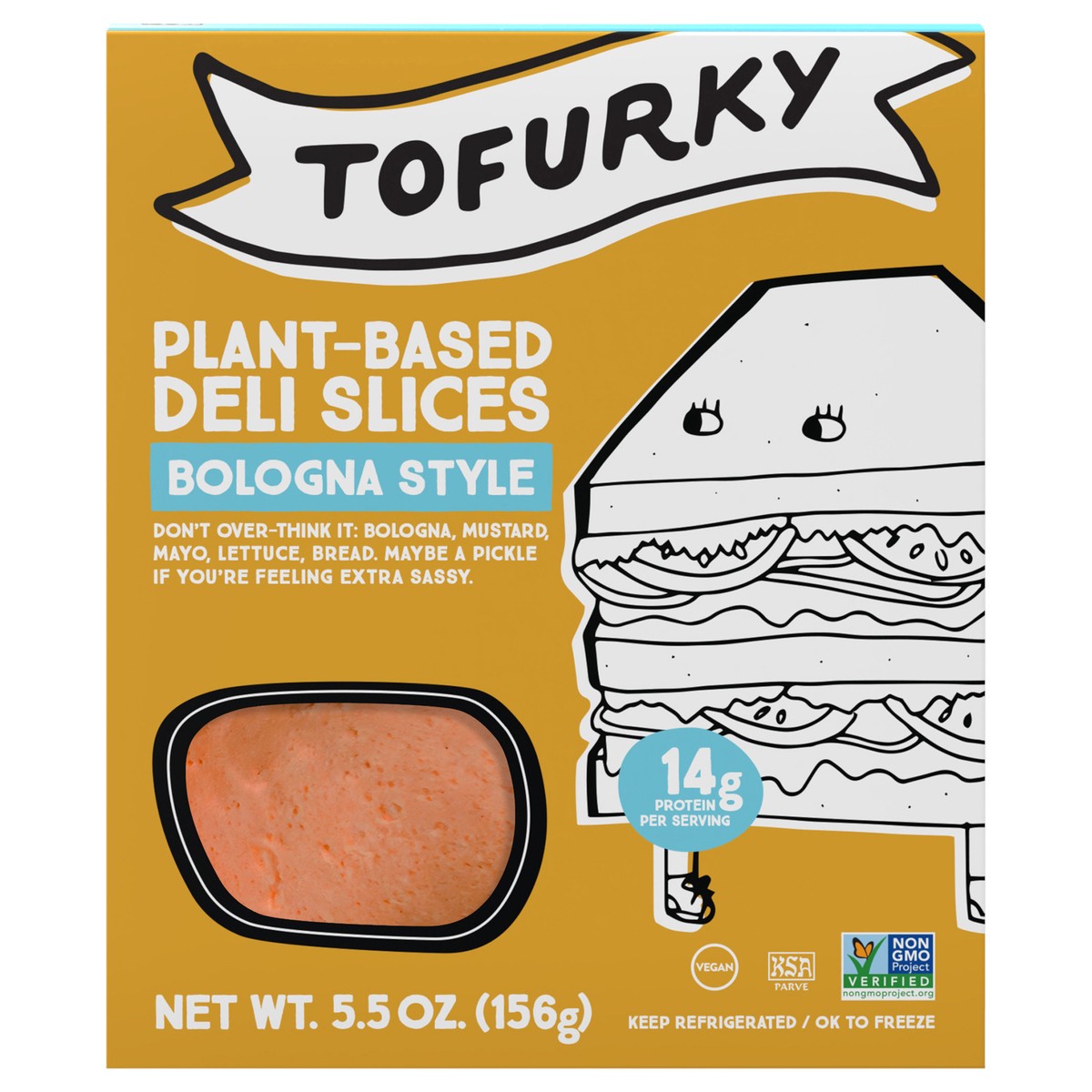 slide 1 of 6, Tofurky Bologna Deli, 5.5 oz