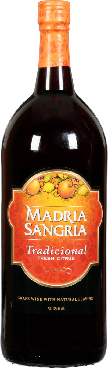 slide 7 of 12, Madria Sangria Tradicional Fresh Citrus Grape Wine 1.5 lt, 1.50 liter