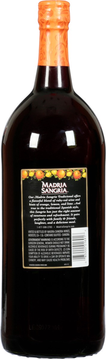 slide 12 of 12, Madria Sangria Tradicional Fresh Citrus Grape Wine 1.5 lt, 1.50 liter