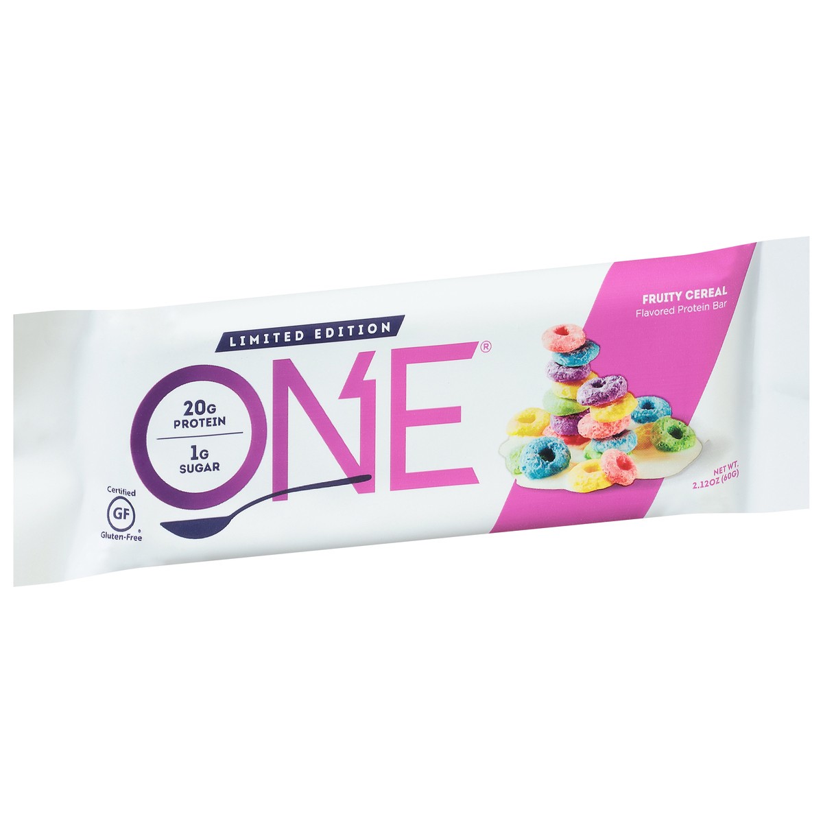 slide 3 of 12, ONE Fruity Cereal Bar, 2.12 oz