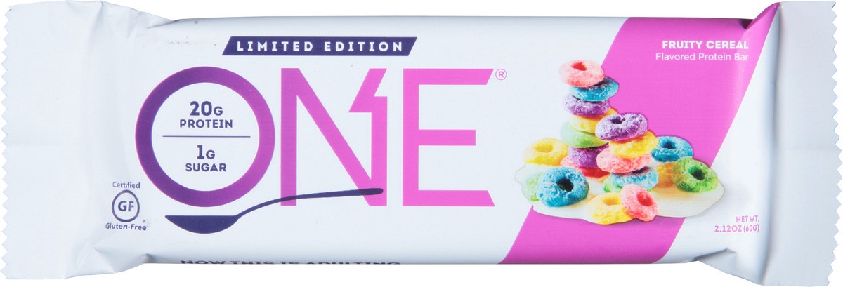 slide 6 of 12, ONE Fruity Cereal Bar, 2.12 oz