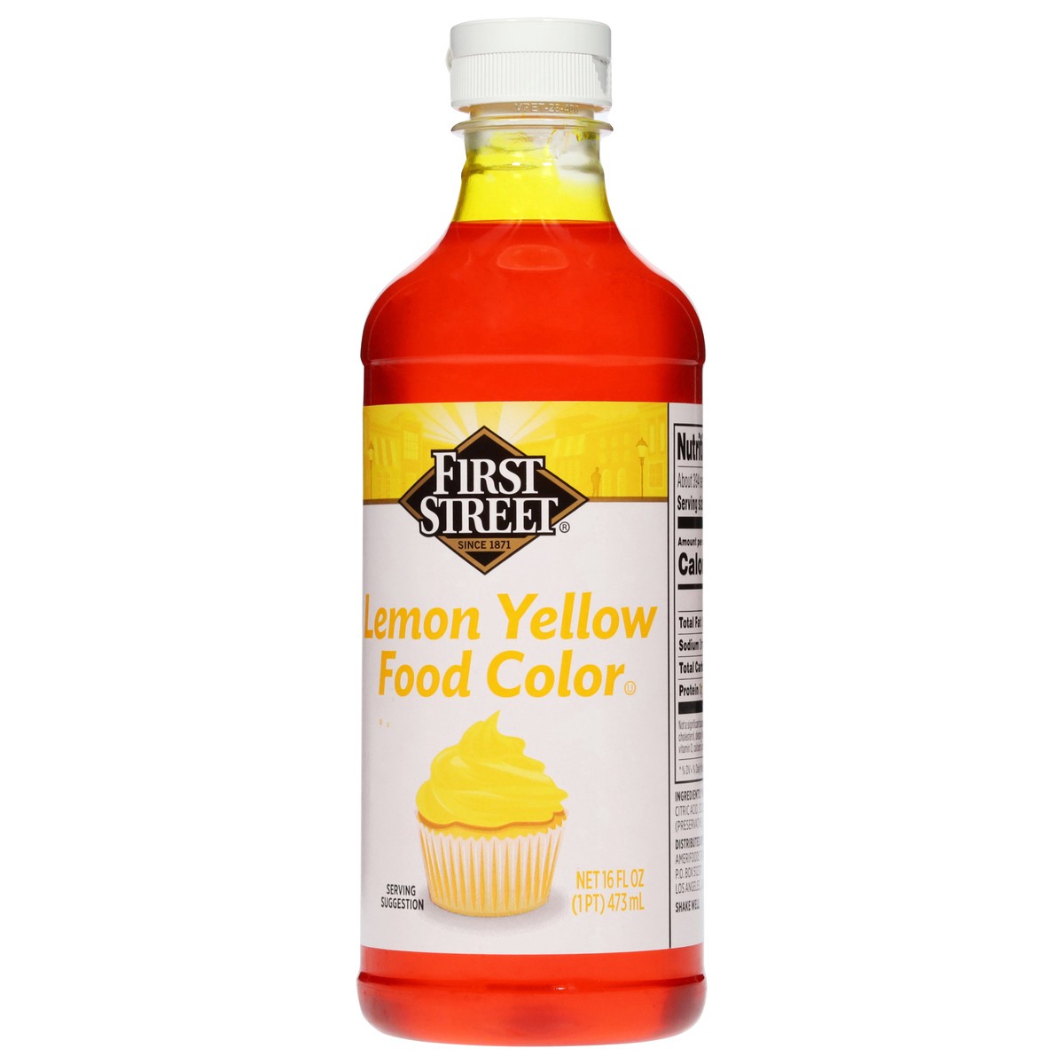 slide 2 of 4, Cb02 First Street Food Color Lemon Yellow, 16 oz